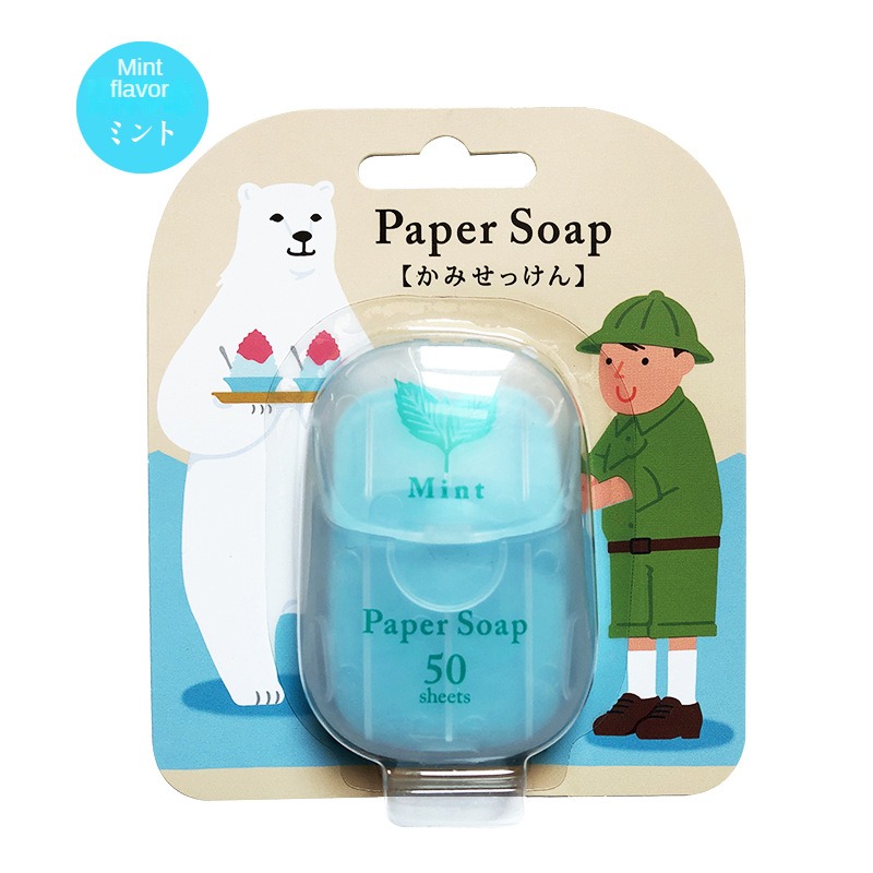 Portable Soap Sheets – 50-Pack Travel Handwashing Soap Strips