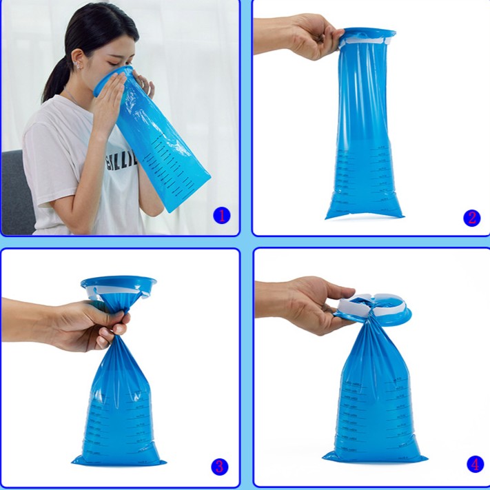 1000ml 一次性旅行嘔吐袋－便攜防漏，適用於汽車及醫院
